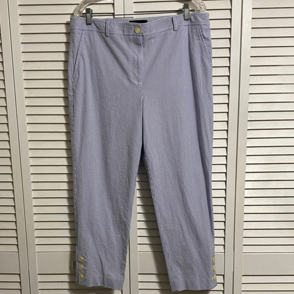 Talbots Seersucker Perfect Crop
Pants.